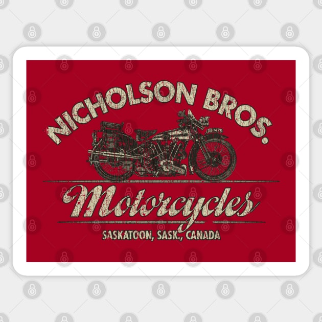 Nicholson Bros. Motorcycles 1933 Sticker by JCD666